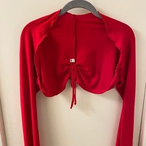 Mia Brazilia Black Shrug with Bell Sleeves